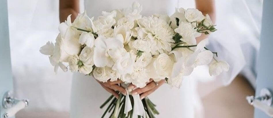 Regalo de flores blancas